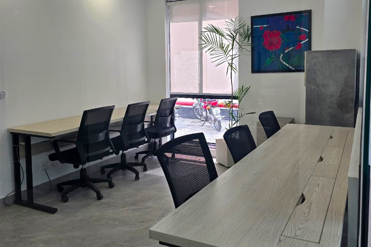 Furnished corporate office space on MM Alam Road Lahore